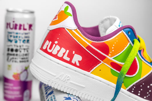 Sparkling Style: Custom Sneakers Designed for Bubbl’r