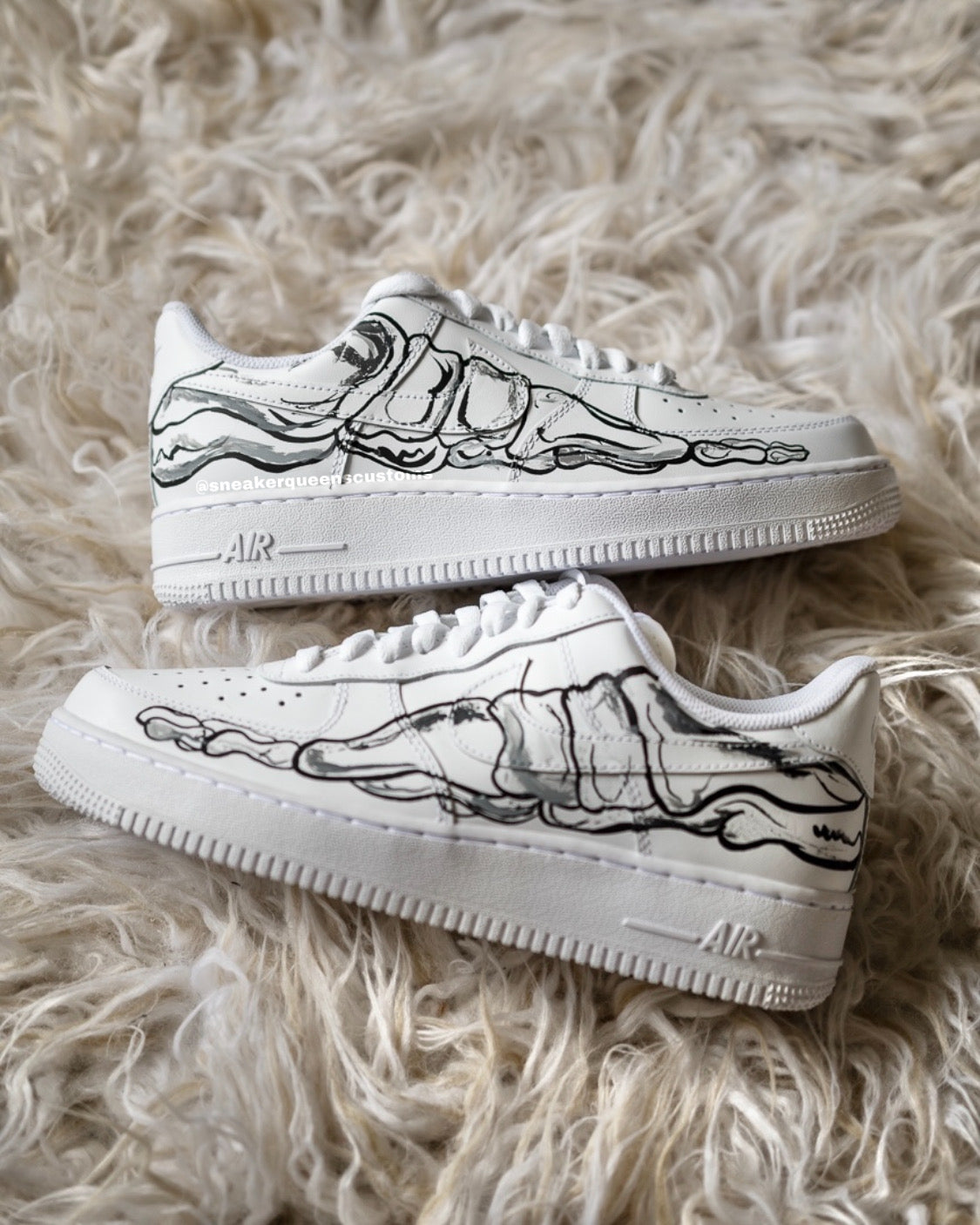 X-Ray Skeleton Foot Custom AF1 Low