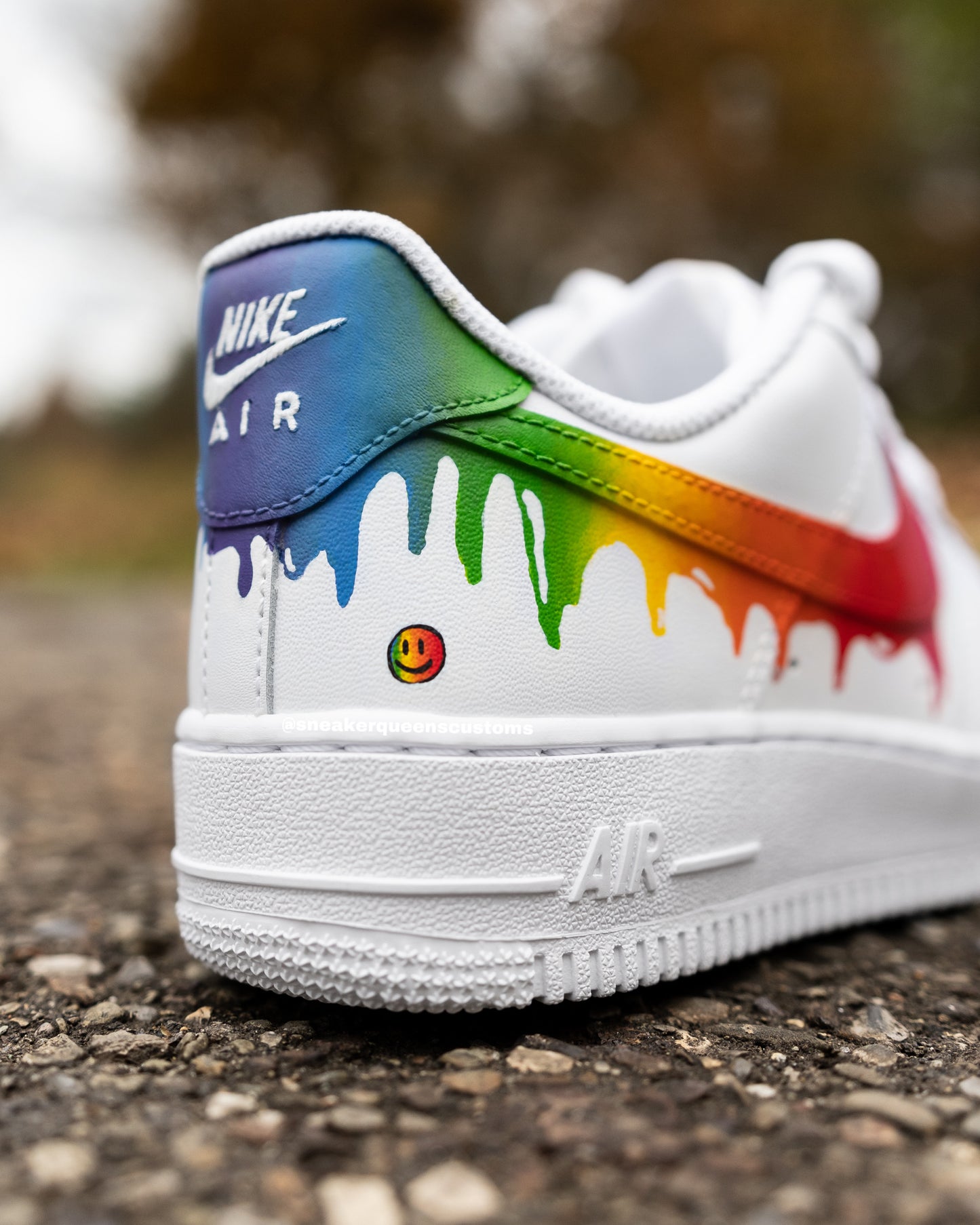 Rainbow Gradient Drip Custom AF1 Low