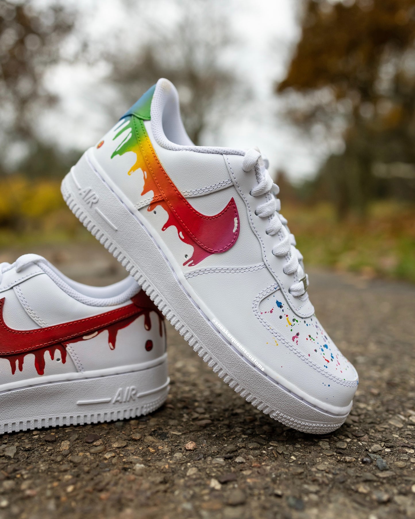 Rainbow Gradient Drip Custom AF1 Low