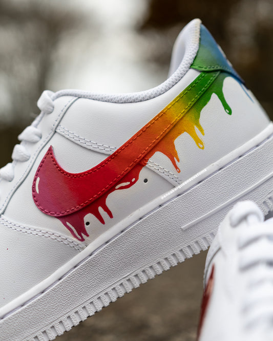 Rainbow Gradient Drip Custom AF1 Low