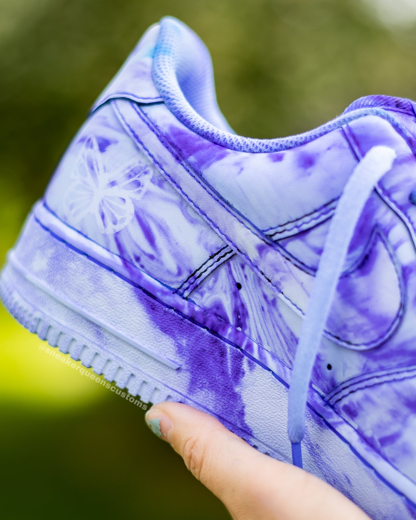 Purple Tie Dyed Custom AF1 Low