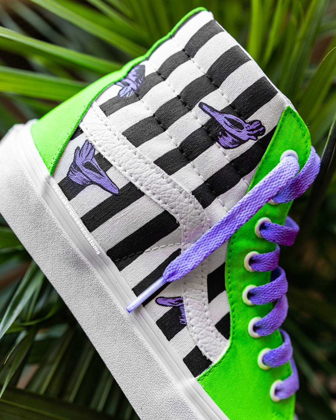 Beetlejuice Custom Vans Sk8-Hi