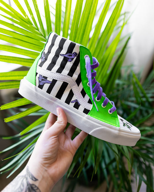 Beetlejuice Custom Vans Sk8-Hi