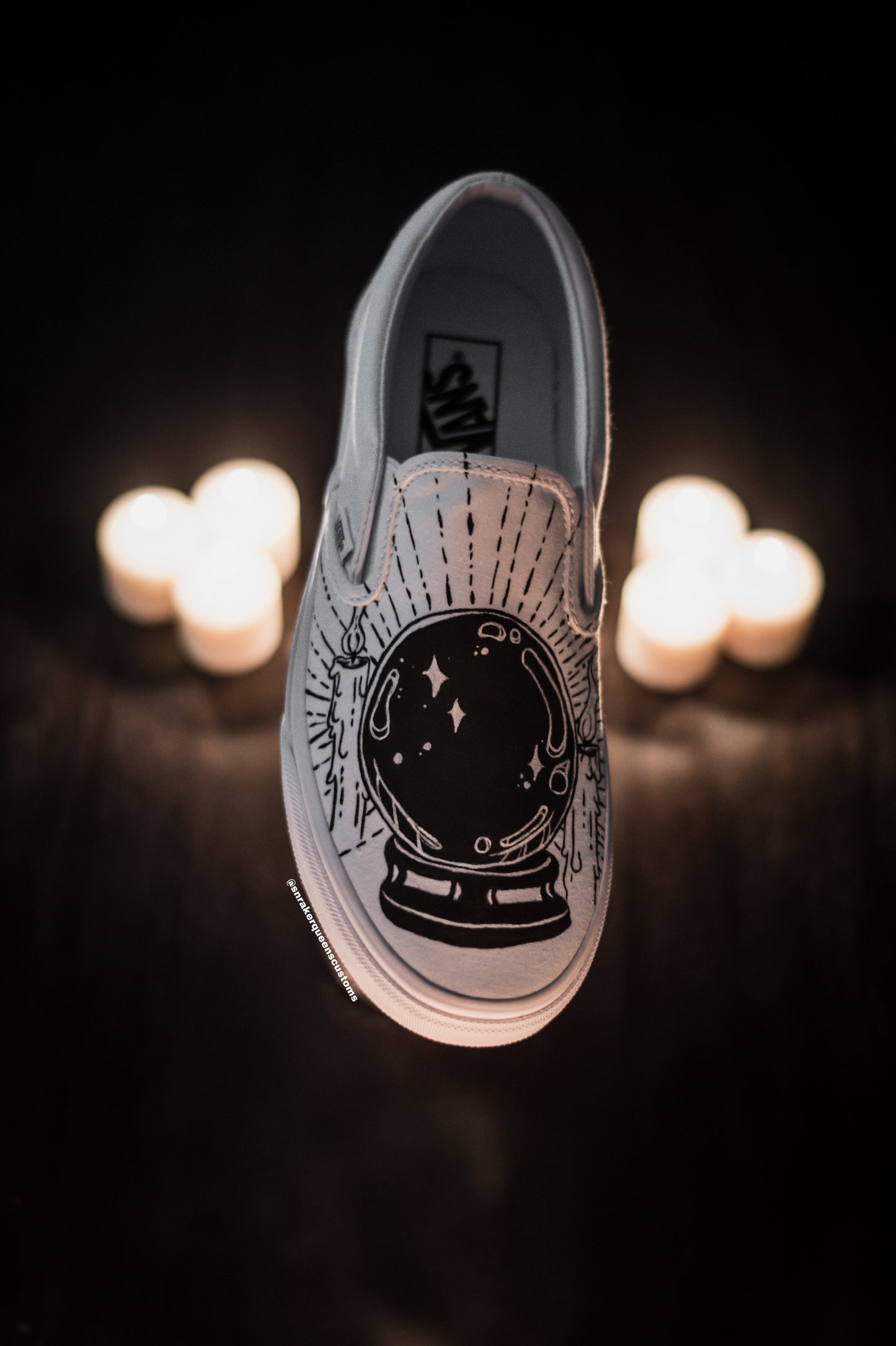 Mystical Tarot Card Custom Slip On Vans