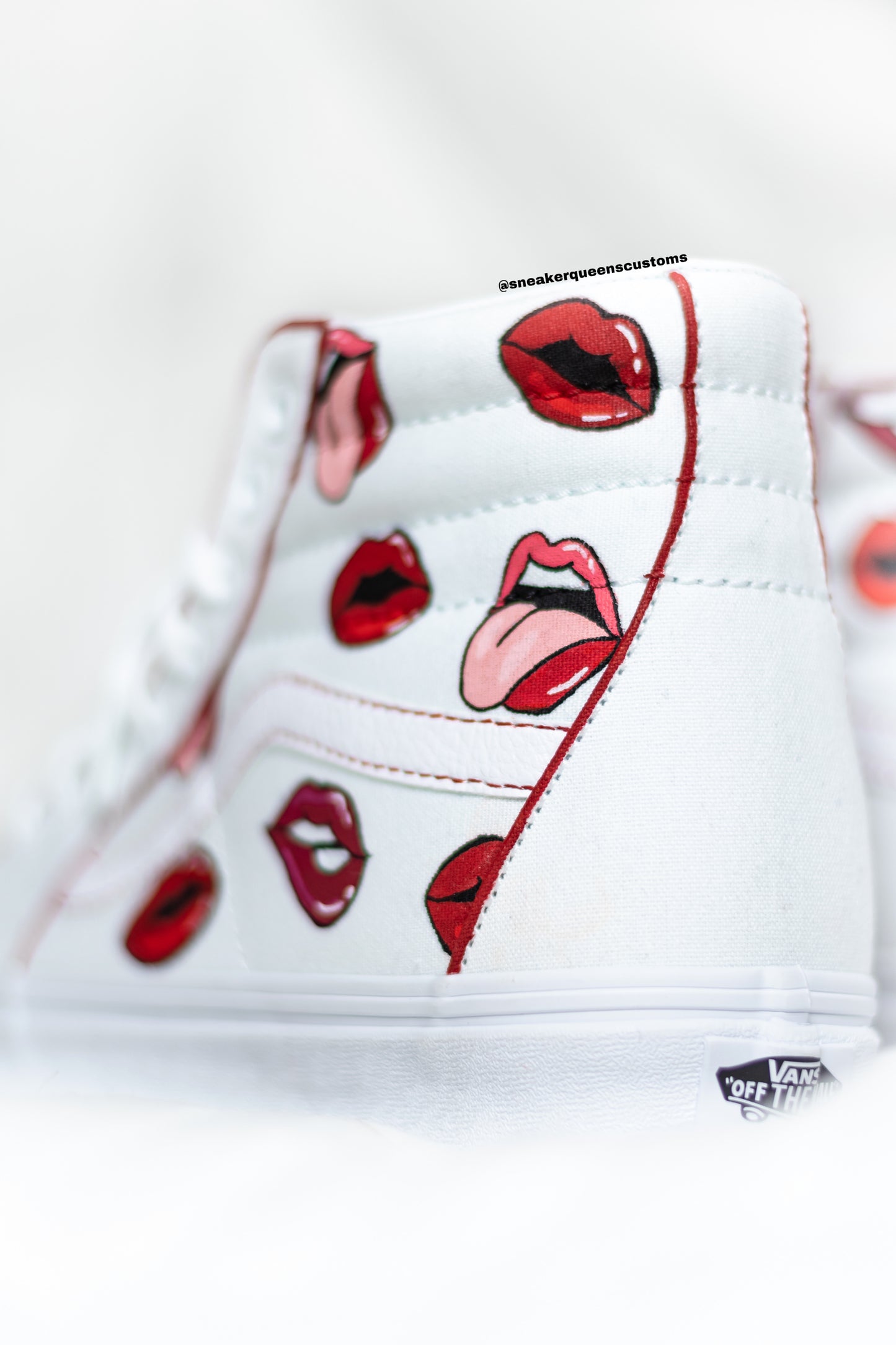 Sassy Lips Custom Vans Sk8-Hi