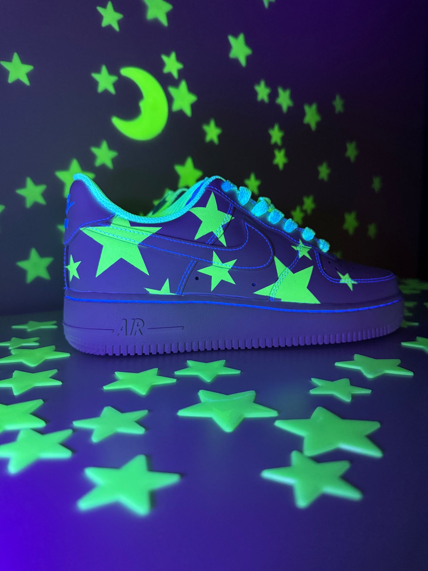 Glow In The Dark Stars Custom AF1 Low