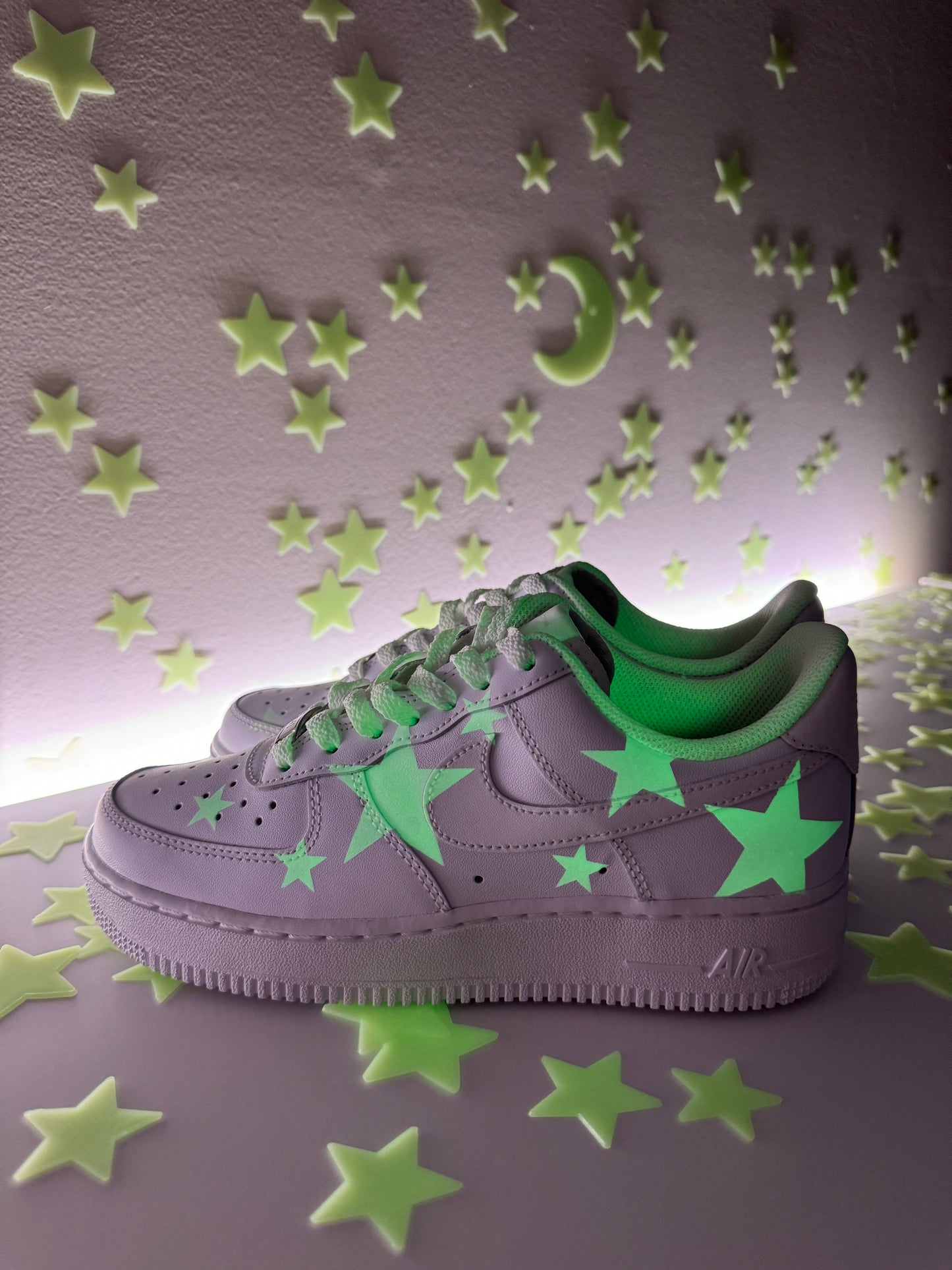 Glow In The Dark Stars Custom AF1 Low