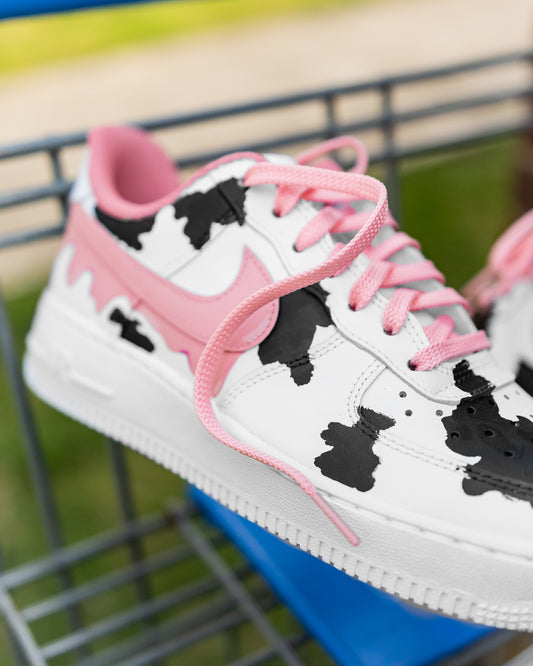 Pink Cow Print Custom AF1 Low